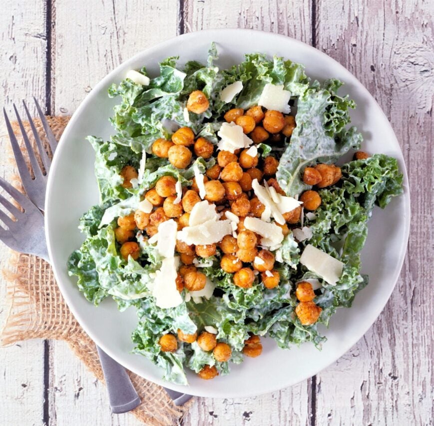 Lemon Chickpea Kale Salad