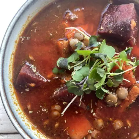 Tuscan Root and Lentil Soup