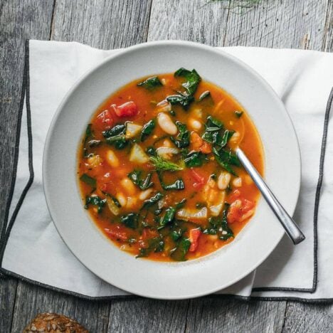 Tomato, Beans & Greens Soup