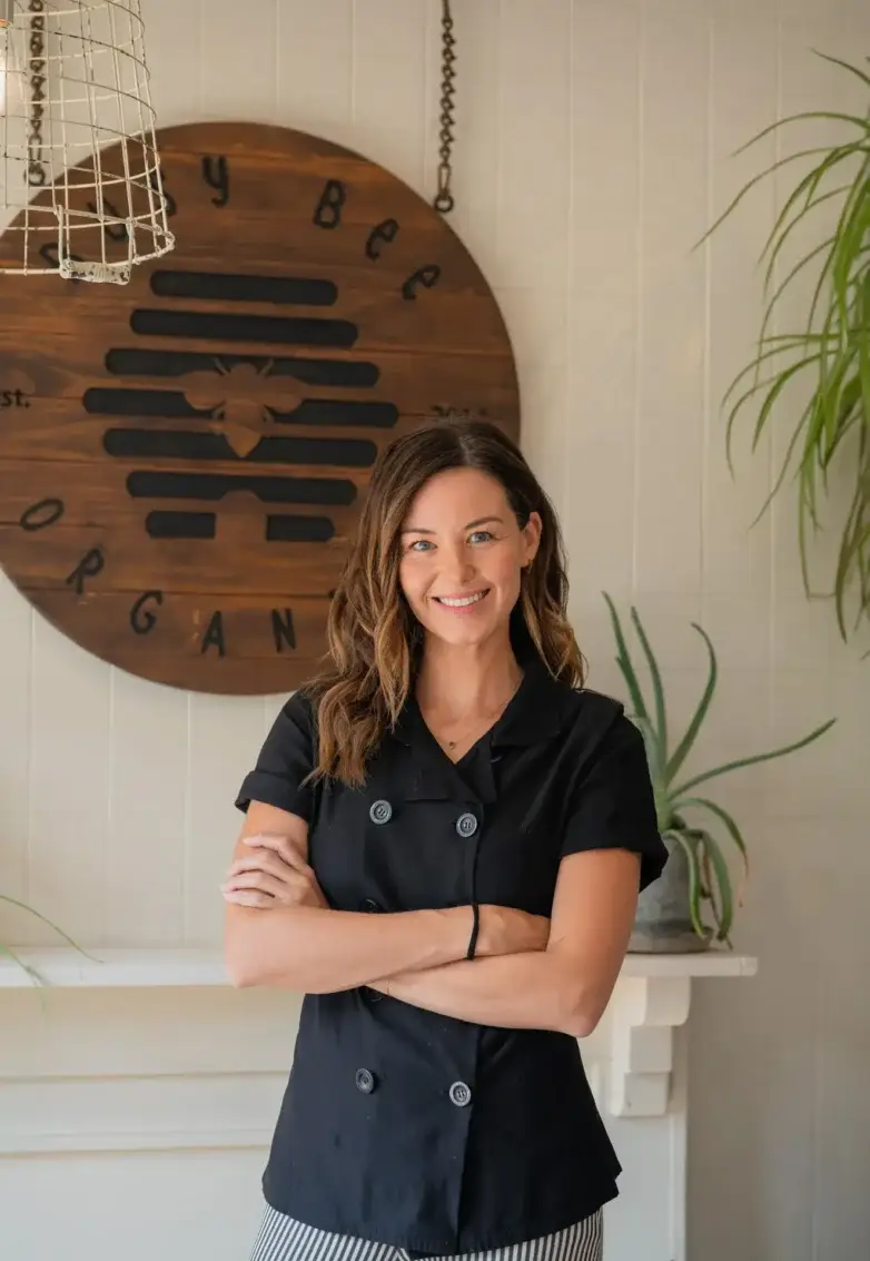 Busy Bee Organics founder Michelle Berckes at 451 Palisade Ave Jersey City