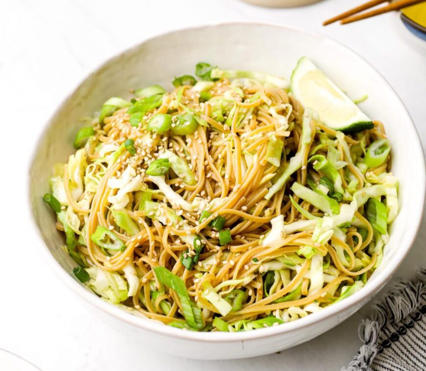 Glass Noodle Sesame Matcha Bowl