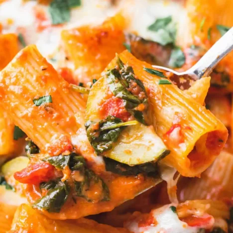 Creamy Red Pepper Pasta Bowl