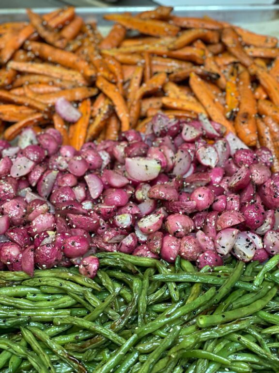 Fresh organic vegetables sourced from local farmers for Busy Bee Organics