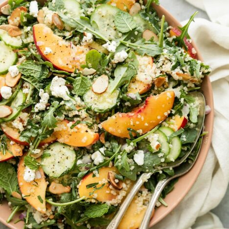 Grilled Peach Harvest Bowl
