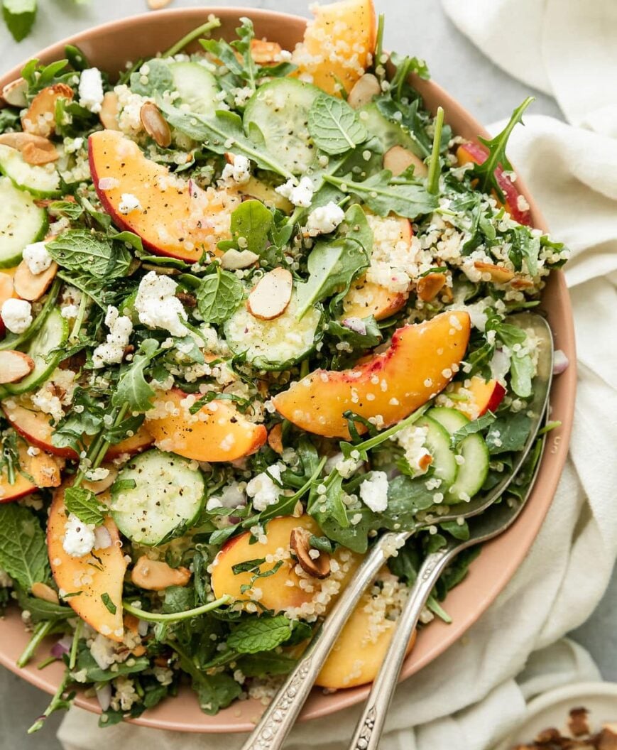 Grilled Peach Harvest Bowl
