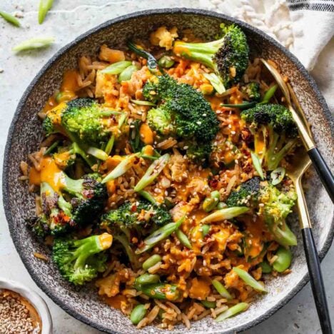 Sesame Broccoli Stirfry Bowl