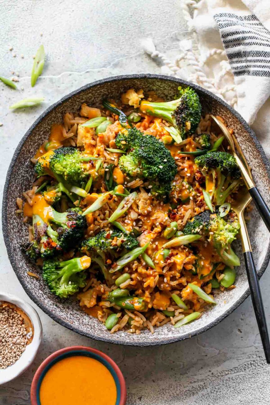 Sesame Broccoli Stirfry Bowl