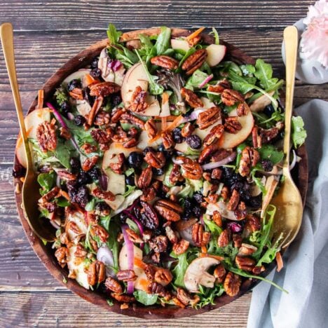 Autumn Apple Crunch Salad with Maple Apple Cider Vinaigrette