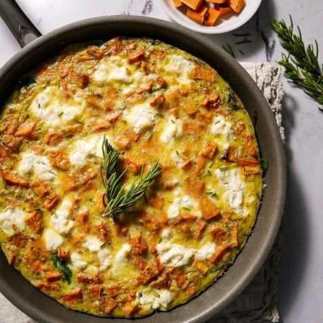 Sweet Potato & Goat Cheese Frittata